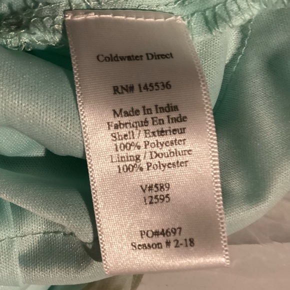 Coldwater Creek Light Blue& Green tiered Floral Midi Dress size PXL - Picture 12 of 12